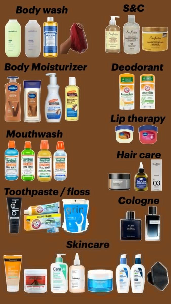 Men's full hygiene/grooming product lineup