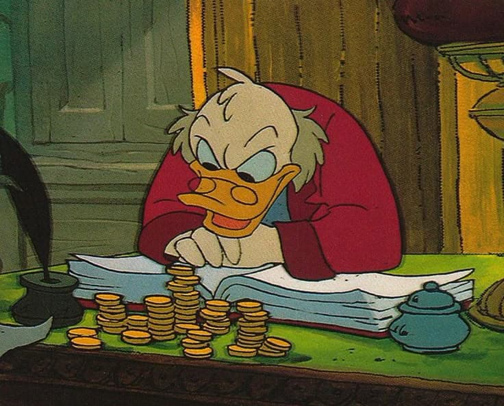 miser counting coins