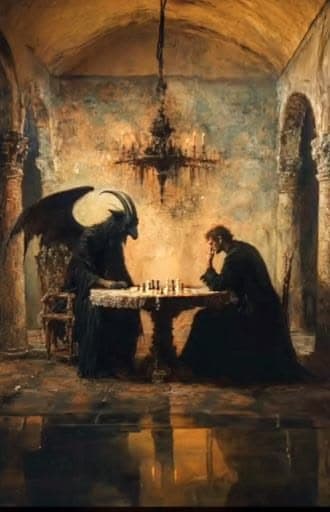 contemplative figure