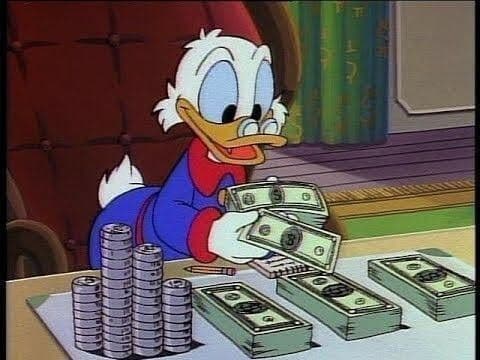 Scrooge money table