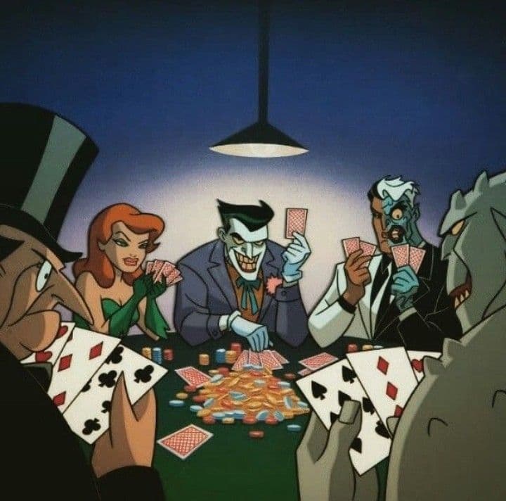 cartoon dinner gathering
