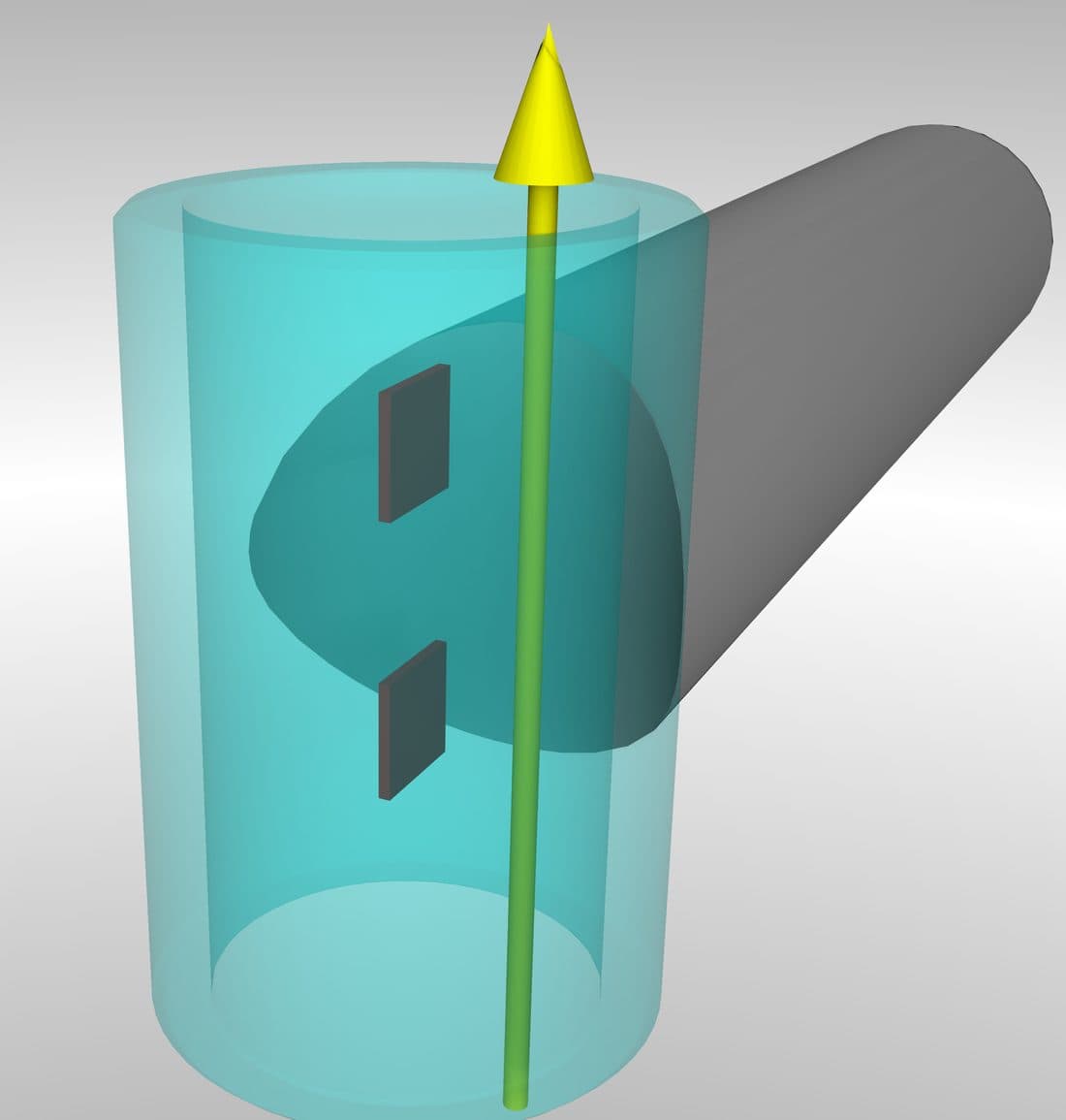 Diagram of the Tewameter open-chamber probe measuring the water-vapor gradient above the skin to quantify transepidermal water loss