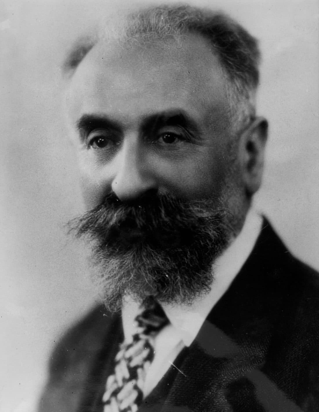 Black-and-white portrait photograph of sociologist Marcel Mauss (1872-1950)